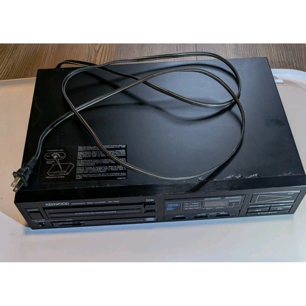 Vintage Audio Kenwood DP-750 Single DPSS Compact Disc CD Player Will Power On